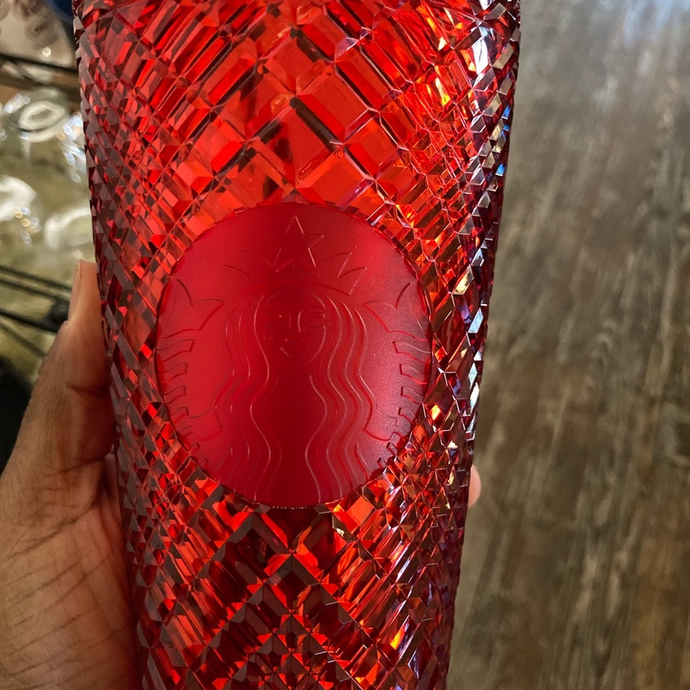 Starbucks Holiday 2021 Red Jeweled Grande Tumblers 16oz